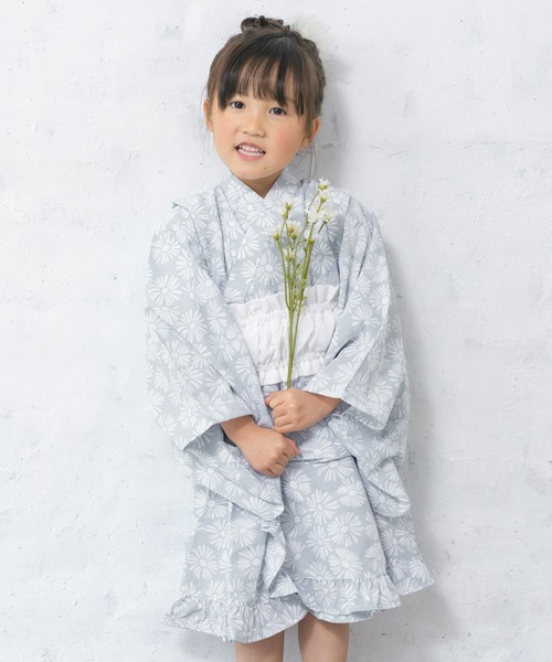 7-8歳女児用浴衣　巾着セット 7-8歳女児用浴衣 巾着セット