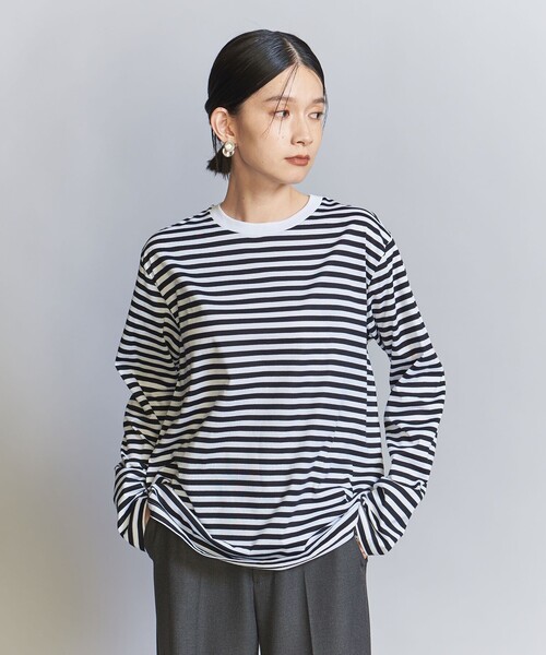 【美品✨】Drawer コットン天竺ロングスリーブTシャツ BEAUTY＆YOUTH UNITED ARROWS tシャツ コットン天竺 ロングスリーブ