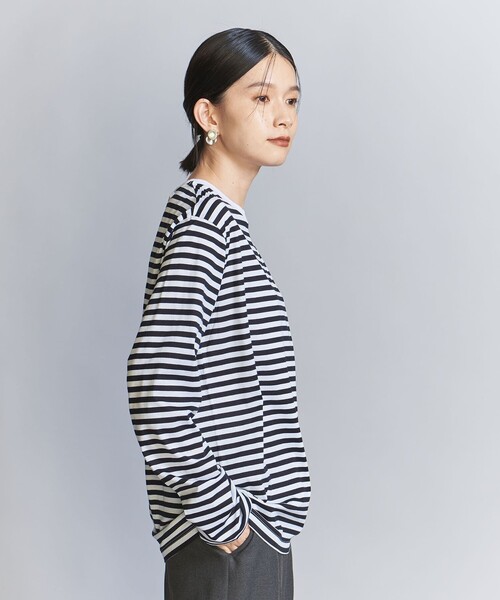 BEAUTY＆YOUTH UNITED ARROWS tシャツ コットン天竺 ロングスリーブ