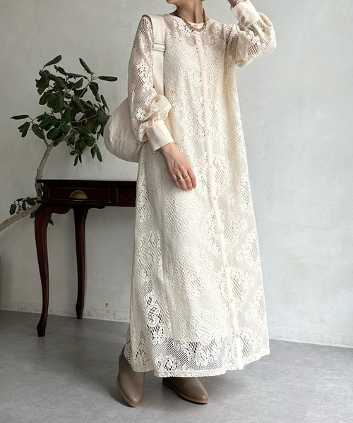 doudou レース2WAYワンピース DouDou ワンピース 「WEB限定」 レース2WAYワンピース