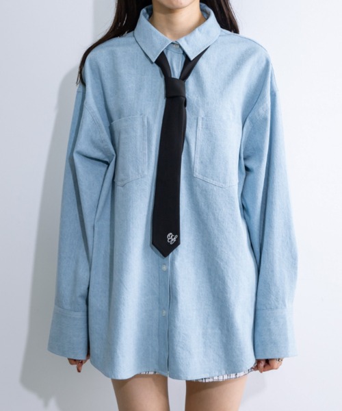 OLIVE des OLIVE オリーブデオリーブ シャツ ブラウス ネクタイ付きチュニックシャツ 1032040130 ZOZOTOWN Yahoo 店 - 通販 - Yahoo ショッピング