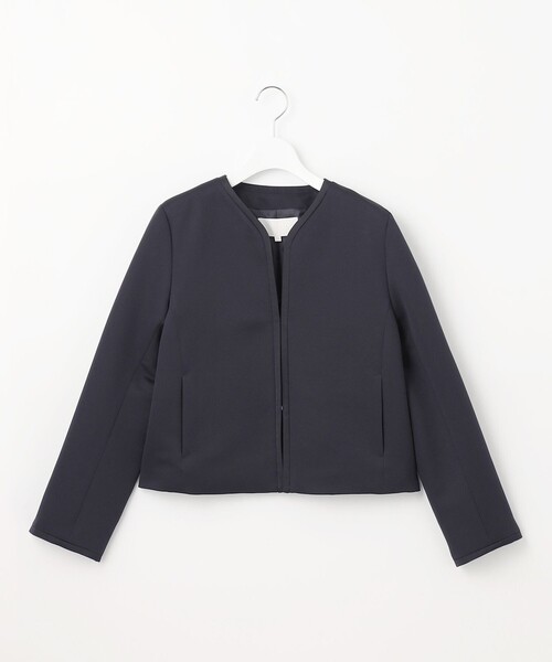 自由区（ジユウク） ジャケット ノーカラージャケット 「洗える