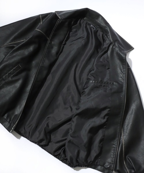 最終30日迄出品❤️新品タグ　ヒグチユウコ　ルシファー　　ブルゾン　ジャケット Lazar ブルゾン アウター Vintage PU Leather Jacket/オーバー