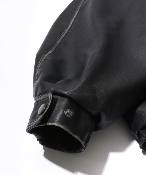 最終30日迄出品❤️新品タグ　ヒグチユウコ　ルシファー　　ブルゾン　ジャケット Lazar ブルゾン アウター Vintage PU Leather Jacket/オーバー
