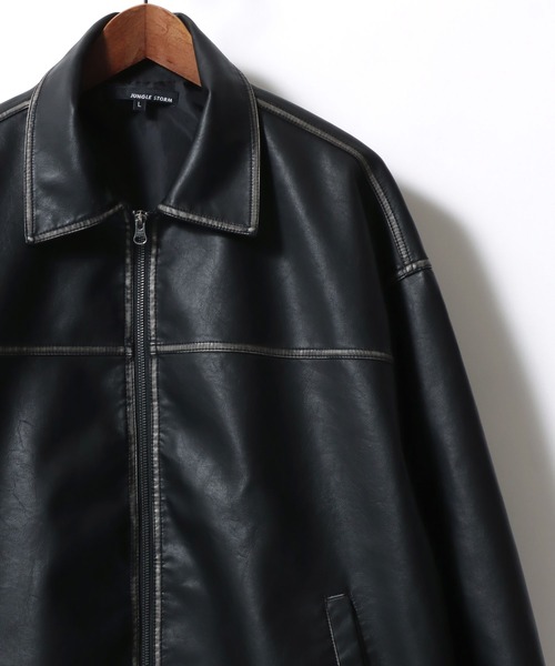 Lazar ブルゾン アウター Vintage PU Leather Jacket/オーバー