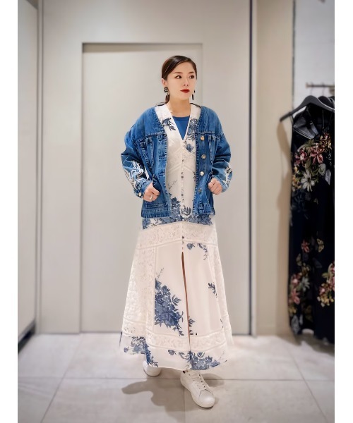 Cider◆フローラル バンドゥ マキシ ドレス【送料込み】 Prom Dresses 2025 | Cider - Find Your Dream Prom Dress - Cider