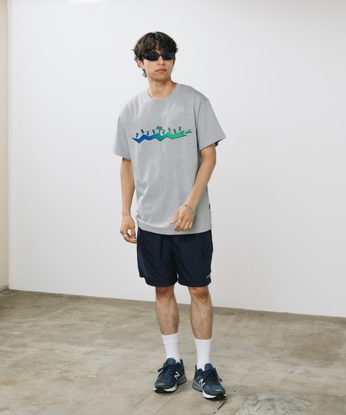 Tシャツ・カットソー YESEYESEE Y.E.S Palm Jacquard LS 5JH756 YESEYESEE メンズ半袖Tシャツ、カットソー｜トップス