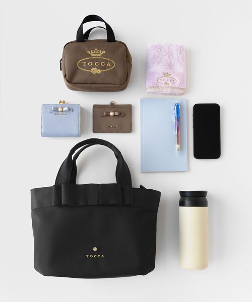 TOCCA トートバッグ RIBBON BRICK TOTE M レディース : ZOZOTOWN