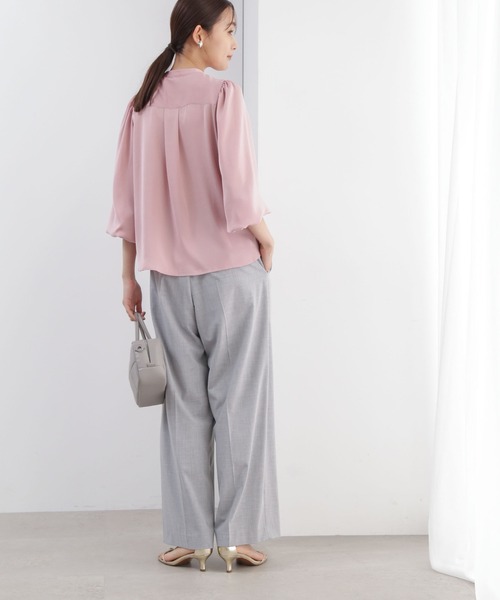 NANO universe（ナノ・ユニバース） ブラウス シャツ 「ZOZO限定