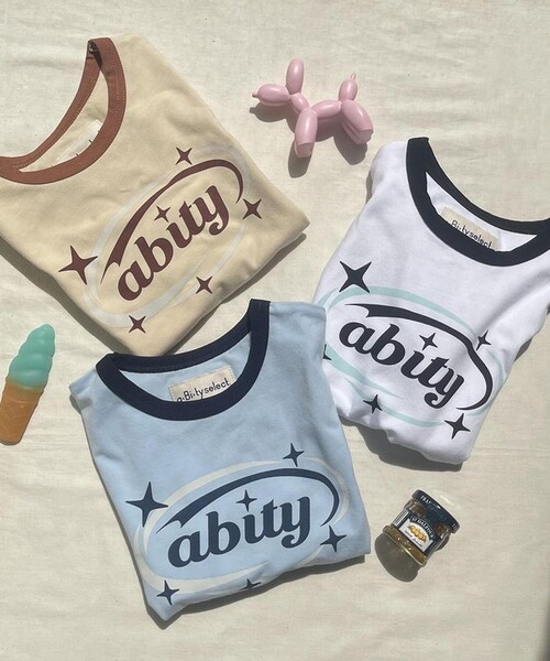 aBity select tシャツ Y2Kグラフィック オーバルロゴプリント