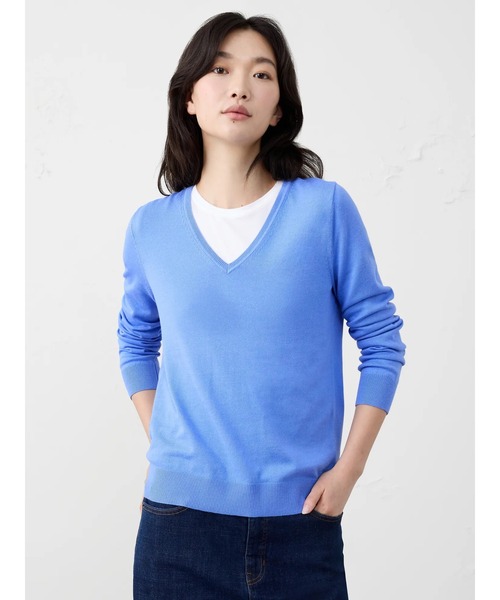 rikkqpon様gy ネイビー BANANA REPUBLIC ニット セーター FACTORY STORE フォーエバーV