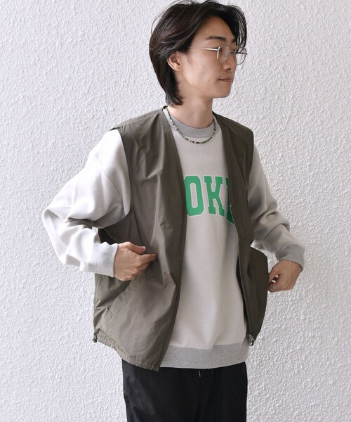 SHIPS any ベスト ジレ any: 「洗濯機可能」ダブルジップ アーバン