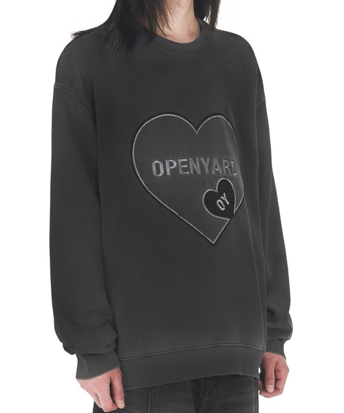 OY（オーワイ） トレーナー スウェット PIGMENT DYED HEART LOGO MTM