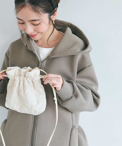 coca（コカ） ショルダーバッグ バッグ ハートキルティング 巾着 
