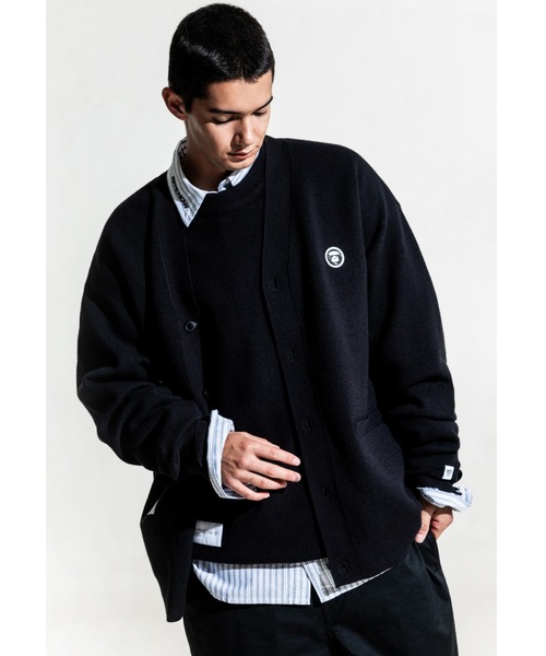 AAPE BY A BATHING APE カーディガン NOW KNIT CARDIGAN メンズ