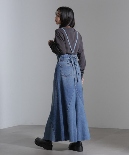 Hana⭐ジャンパースカート⭐慈雨⭐未使用に近い NANO universe（ナノ・ユニバース） ジャンパースカート リメイク風