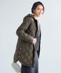 TAION×UNFILO 2WAY キルティングダウン アイボリー