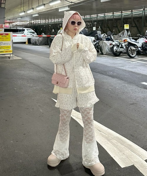 新品タグ付き　ALLEY TOKYO ふりふりシアーパンツ　フリル Alley Tokyo パンツ レースパンツ レディース : ZOZOTOWN Yahoo!店