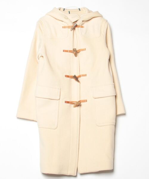 美品 TOMORROW LAND ダッフルコート ロングコート ホワイト 38 TOMORROWLAND（トゥモローランド） ダッフルコート - ホワイト