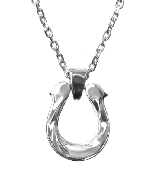 ネックレス “for Gift”ツイストテクスチャーホースシューネックレス/シルバー925「LION HEART / ライオンハート」の画像