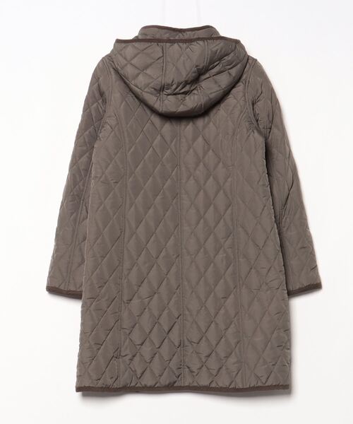 「BEAMS HEART」 キルティングコート 0 グリーン レディース_画像2