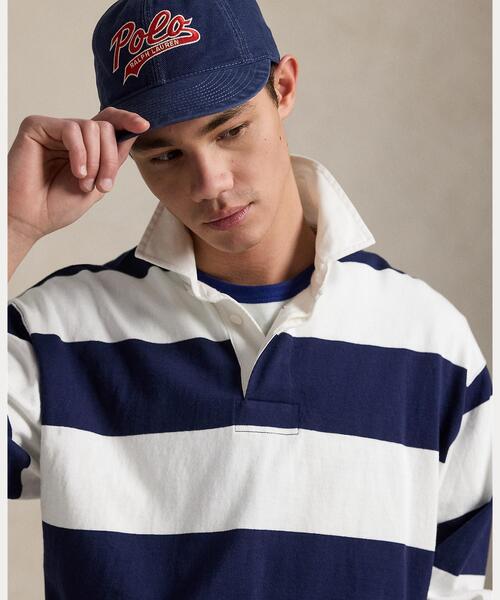 POLO RALPH LAUREN ポロシャツ ビッグ フィット ストライプド