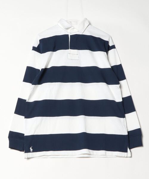 Polo by Ralph Lauren M ストライプポロシャツ　ラガーシャツ POLO RALPH LAUREN（ポロ・ラルフローレン） ポロシャツ ビッグ