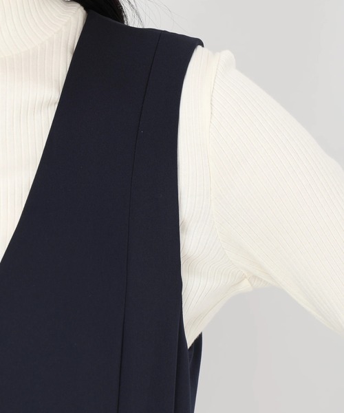 STRAWBERRY-FIELDS（ストロベリーフィールズ） ワンピース パール釦