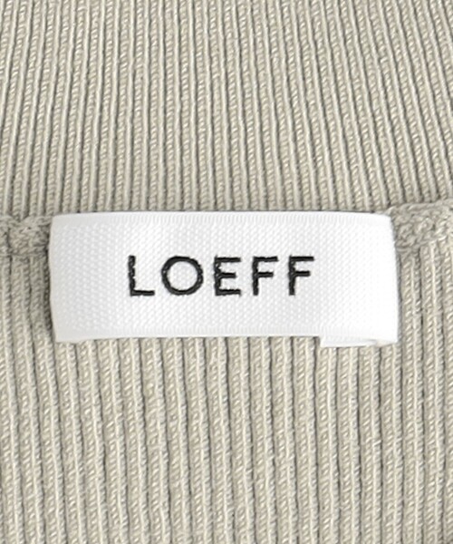 LOEFF ニット セーター 「LOEFF」リブ ハーフスリーブ