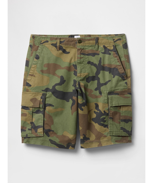 GAP カモ柄 カーゴショーツ GAP（ギャップ） パンツ 11インチ エッセンシャル カーゴショート