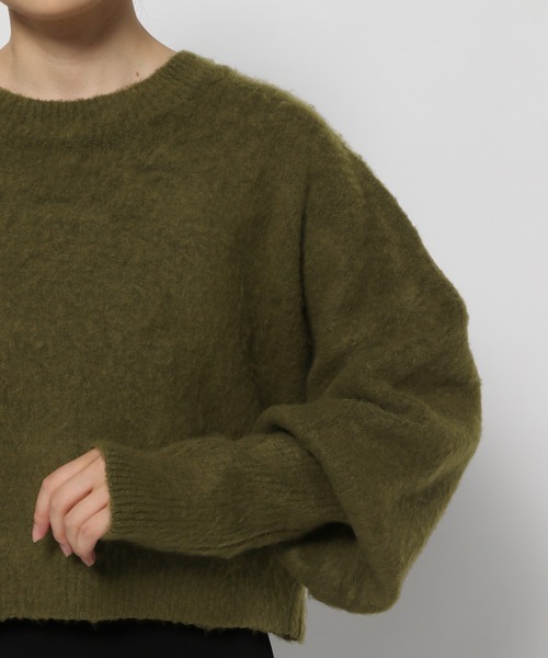 「mysty woman」 長袖ニット FREE ベージュ レディース_画像2