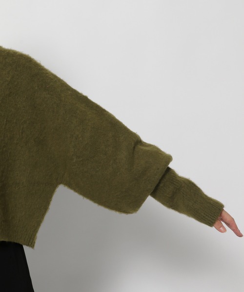 「mysty woman」 長袖ニット FREE ベージュ レディース_画像3