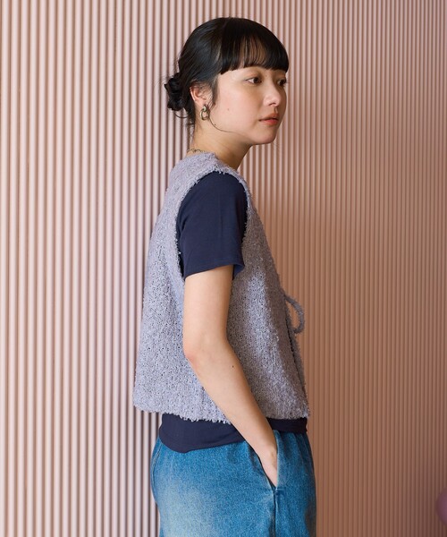 FREAK'S STORE(フリークスストア) ベスト ジレ フロントリボン FREAK'S STORE(フリークスストア) ベスト ジレ フロントリボン