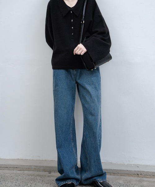 [EKCOOKIES] Denim брюки X-SMALL голубой женский 