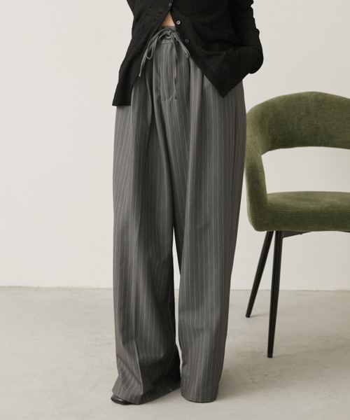 ANN DEMEULEMEESTER ワイドスラックスパンツ アンドゥムルメステールのワイドレッグパンツ | HUES 福岡