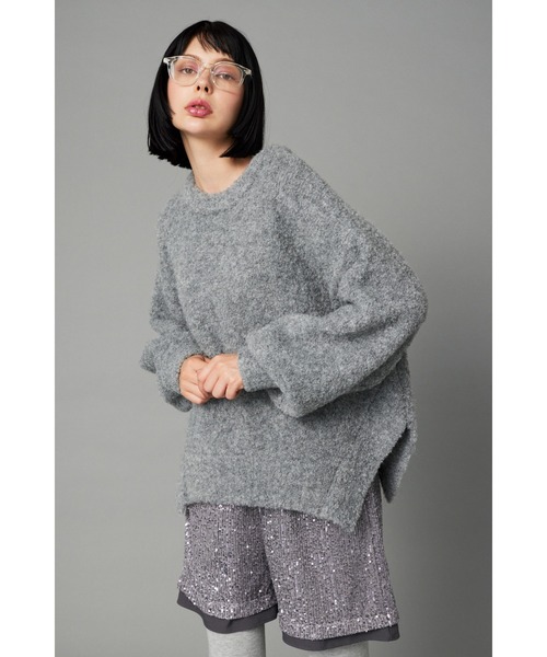 「HeRIN.CYE」 ニットカーディガン FREE グレー レディース
