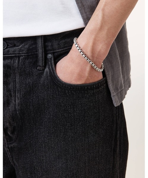 ALLSAINTS ブレスレット ROMAN BOX CHAIN CARABINER BRACELET