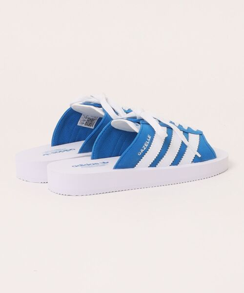 adidas GAZE ビーチサンダル 青/白 ガゼル ビーチ スライド / Gazelle Beach Slides サンダル