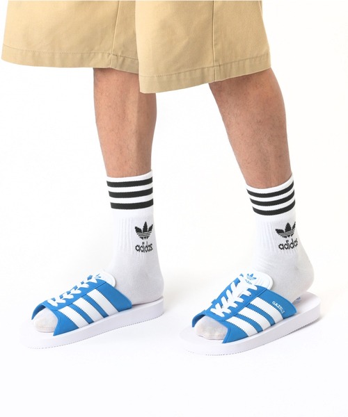 ◆ ADIDAS ◆ ガゼル ビーチスライド ブルー / JQ7425 adidas GAZELLE BEACH W BLUBIR/FTWWHT/FTWWHT （アディダス