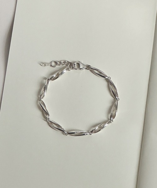 whoseA（フーシー） ブレスレット 「silver925」W twistChainBracelet