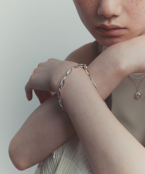whoseA（フーシー） ブレスレット 「silver925」W twistChainBracelet