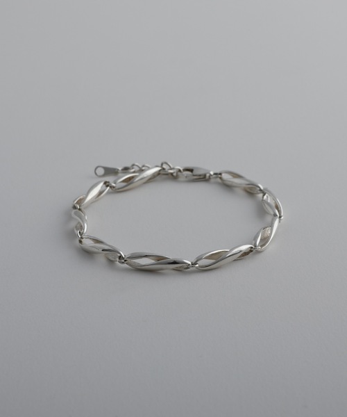 whoseA（フーシー） ブレスレット 「silver925」W twistChainBracelet