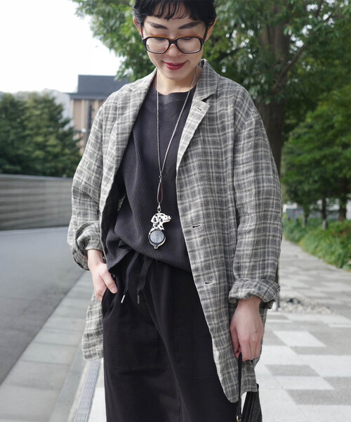 【journal standard luxe】 リネン ジャケット journal standard luxe｜リネンチェック ジェントルジャケット