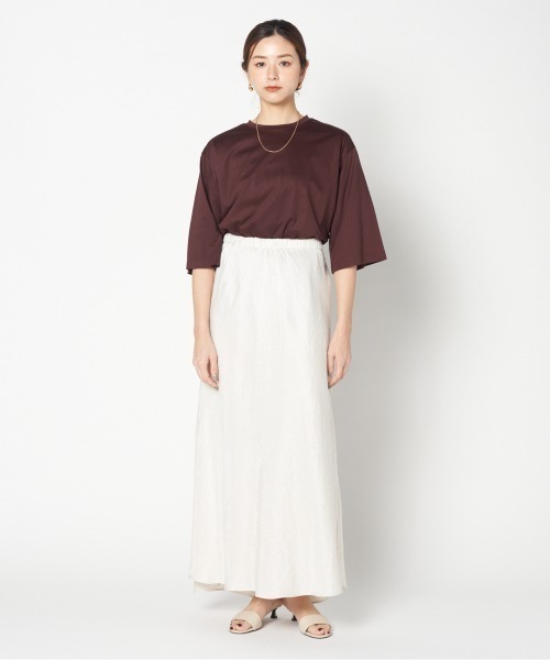 HELIOPOLE（エリオポール） スカート SATIN MAXI FLARE SKIRT