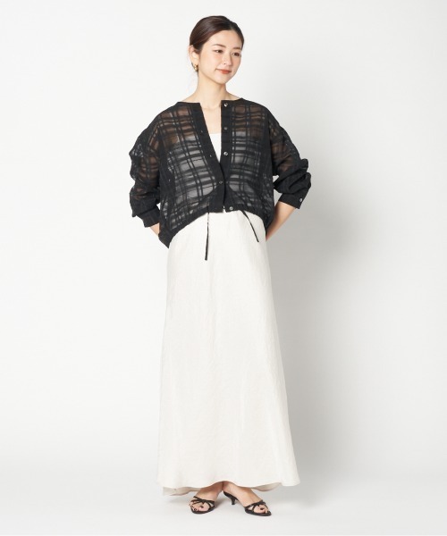 HELIOPOLE（エリオポール） スカート SATIN MAXI FLARE SKIRT