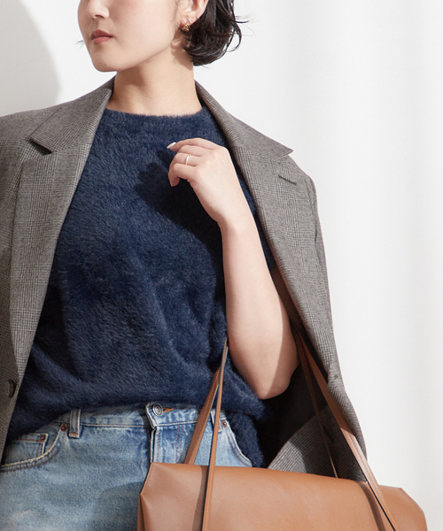 「journal standard L'essage」 半袖ニット FREE ネイビー レディース