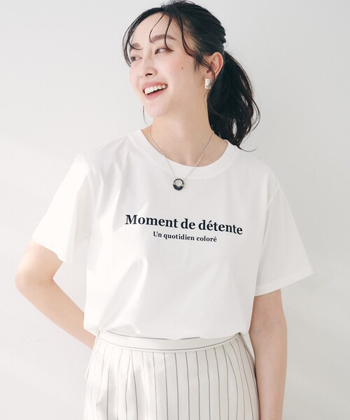 tシャツ 「洗える」ロゴTシャツ レディース