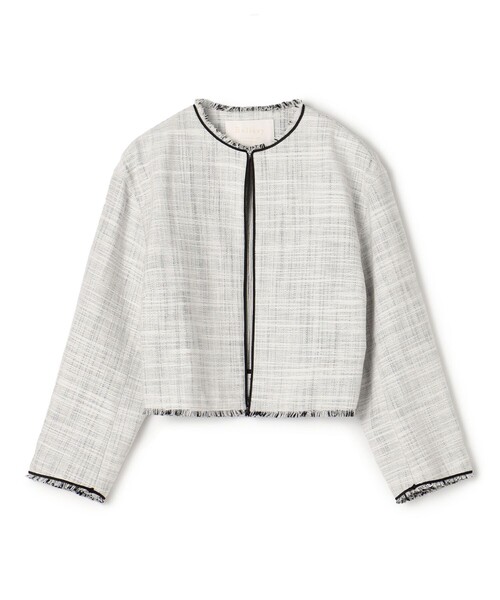 Ballsey（ボールジィ） ノーカラージャケット 36 ホワイト系その他