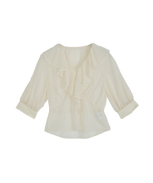 Ameri（アメリ） ブラウス シャツ MEDI DECALCOMANIA CHIFFON BLOUSE 