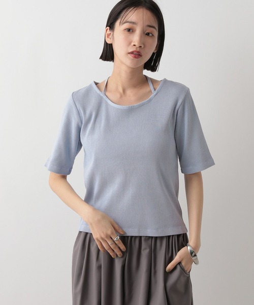 ★リボン カットソー★ SLY | CUT OUT RIBBON トップス (Tシャツ・カットソー(長袖